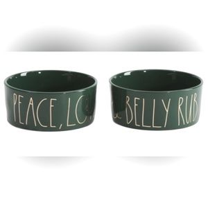 *New in box* Rae Dunn pet food bowls gift set